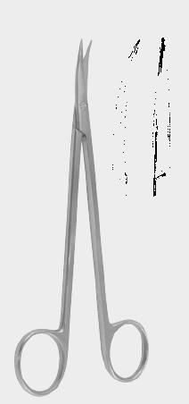 Препарувальні ножиці,гострі, вигнуті 15,0 см (cm)